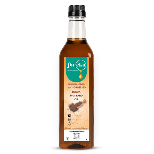 Foreka Wood Pressed Black Mustard Oil - 1L