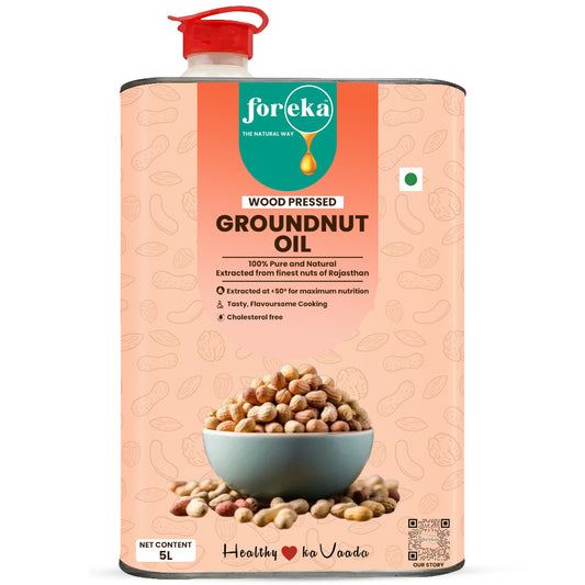 Foreka Wood Pressed Groundnut Oil - 5L