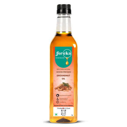 Foreka Wood Pressed Groundnut Oil - 1L