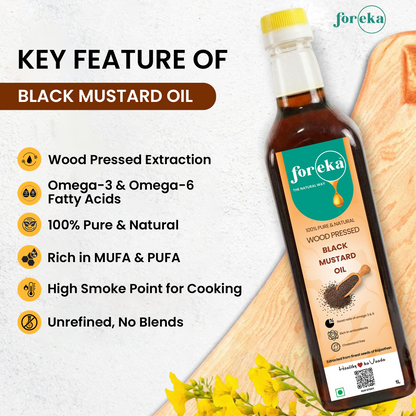 Foreka Wood Pressed Groundnut Oil - 500ML