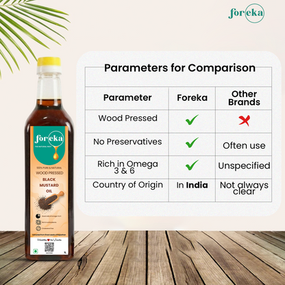 Foreka Wood Pressed Groundnut Oil - 500ML