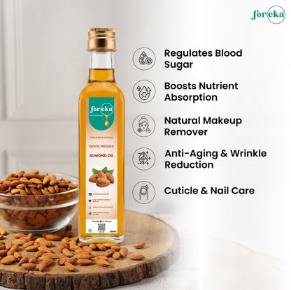 Foreka Wood Pressed Almond Oil - 250ML
