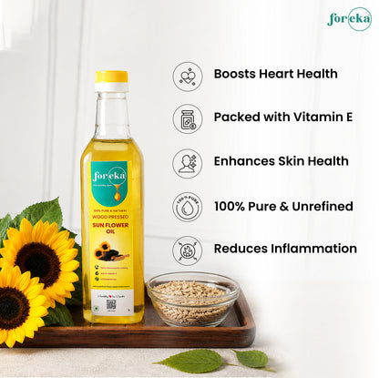 Foreka Wood Pressed Sunflower Oil - 1L