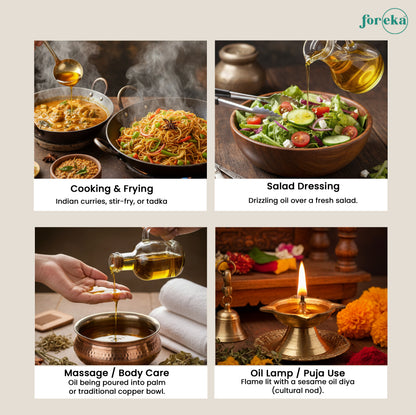 Foreka Wood Pressed Sesame Oil - 500ML