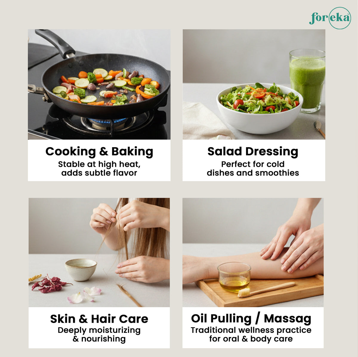 Foreka Wood Pressed Coconut Oil - 500ML