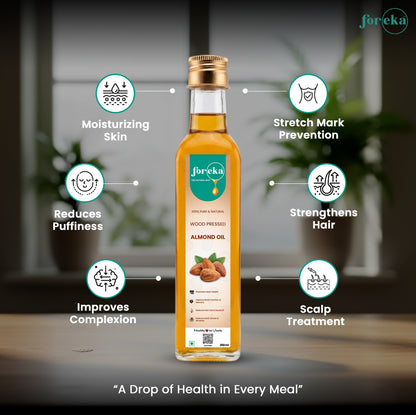 Foreka Wood Pressed Almond Oil - 250ML