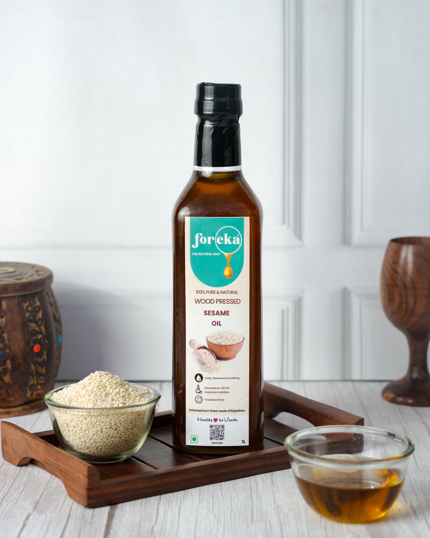 Foreka Wood Pressed Sesame Oil - 1L