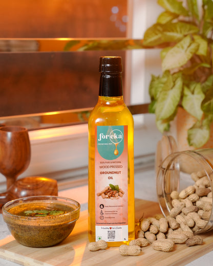 Foreka Wood Pressed Groundnut Oil - 1L