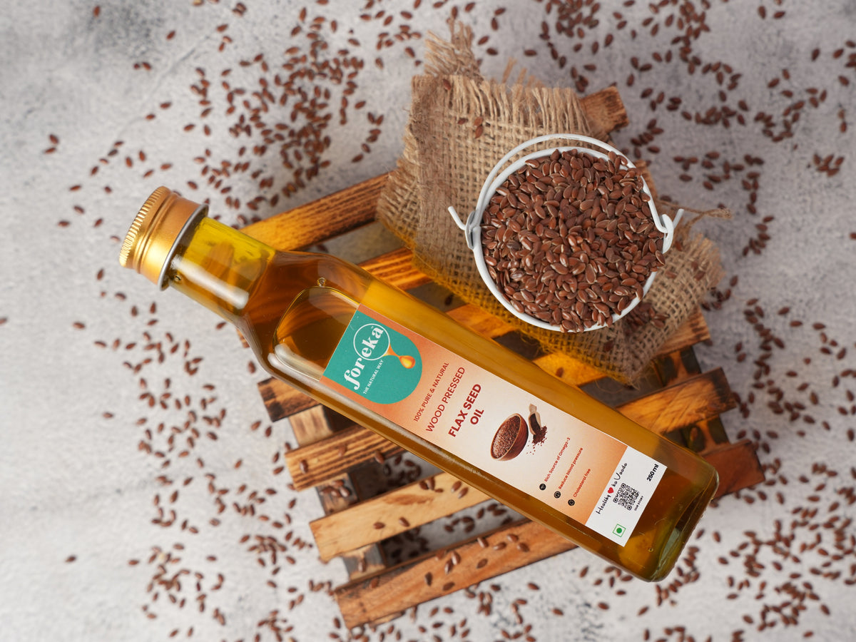 Foreka Wood Pressed Flaxseed Oil - 100ML