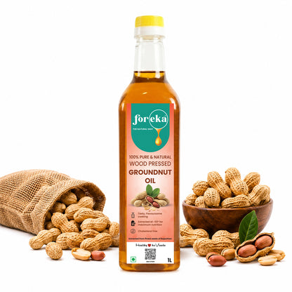 Foreka Wood Pressed Groundnut Oil - 1L