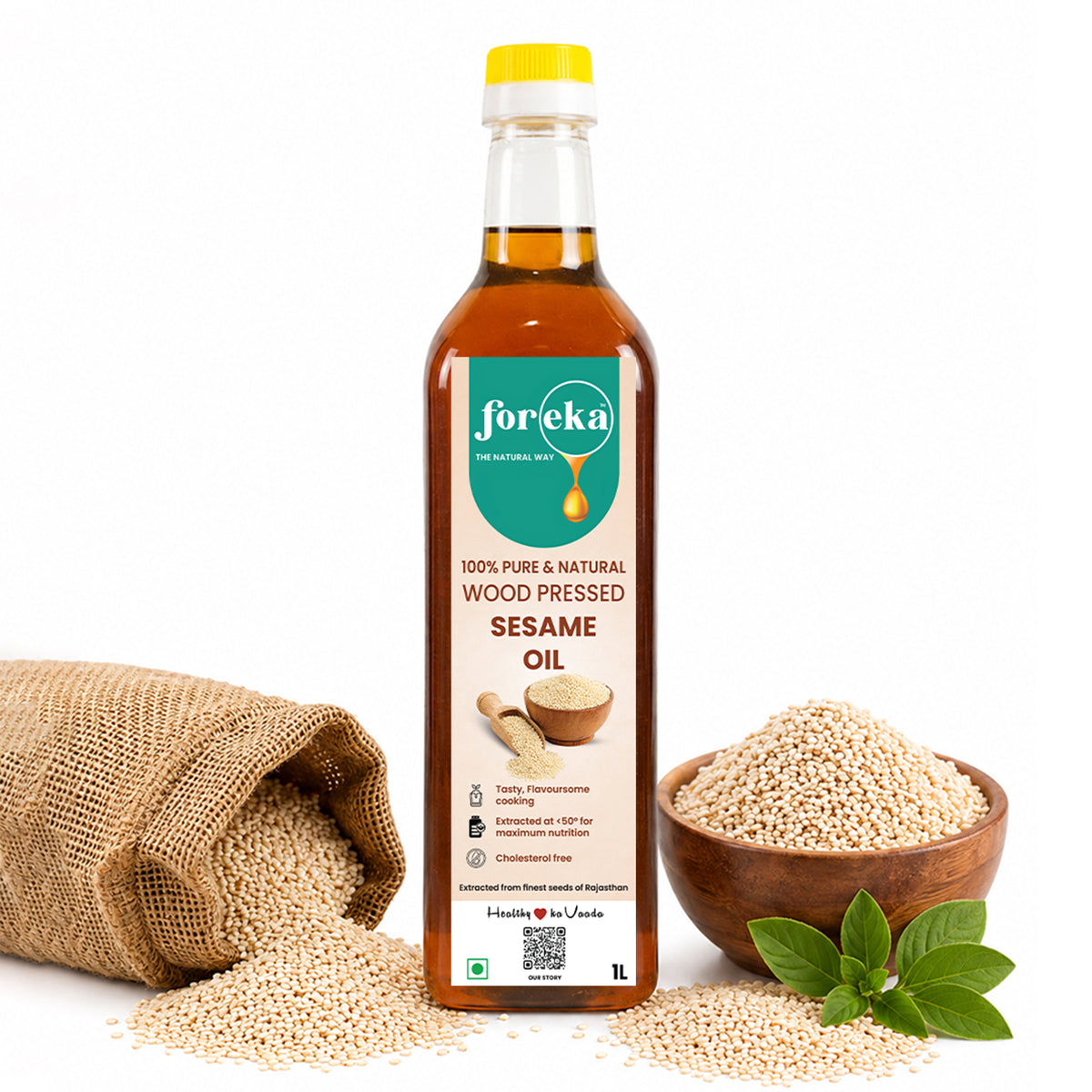 Foreka Wood Pressed Sesame Oil - 1L
