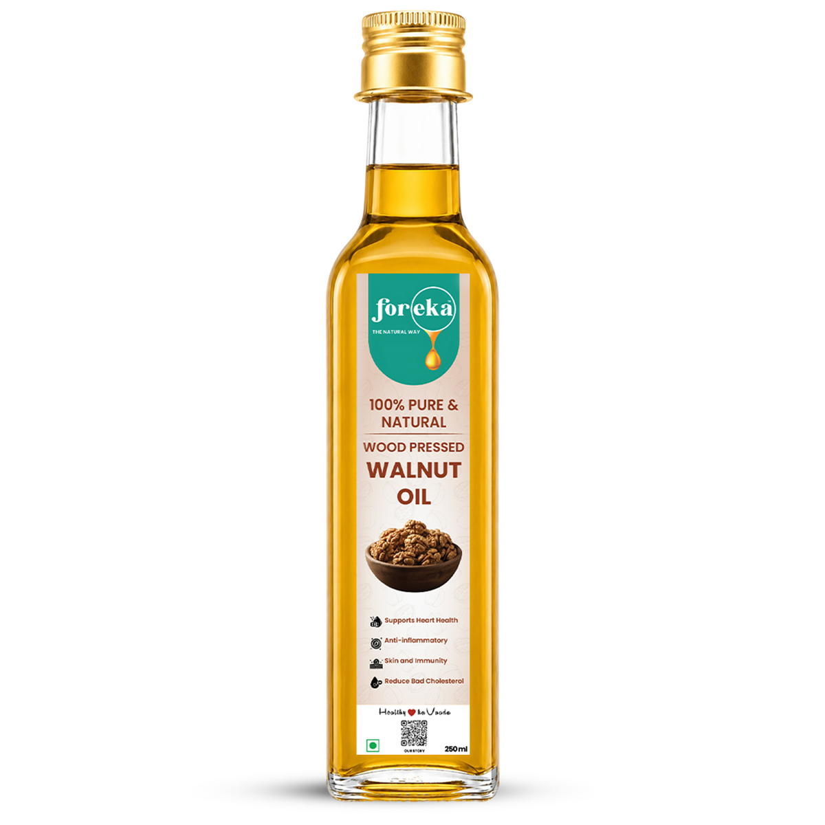 Foreka Wood Pressed Walnut Oil - 250ML