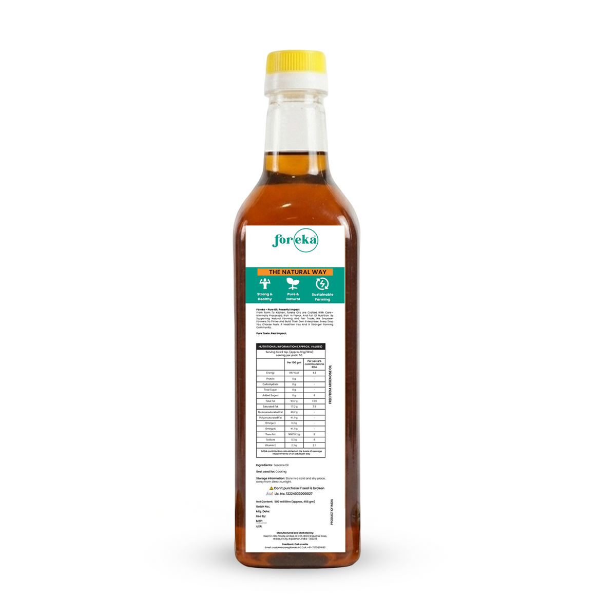 Foreka Wood Pressed Sesame Oil - 500ML